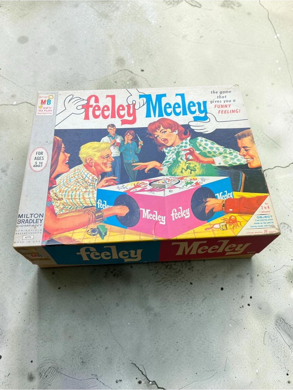 Vintage Milton Bradley Feeley Meeley Game Board game Complete